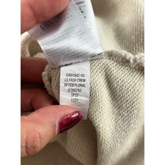 Baby Gap Kids Graphic Crew Neck Sweatshirt Multi Floral Girls Size 18-24 Months - Picture 6 of 6